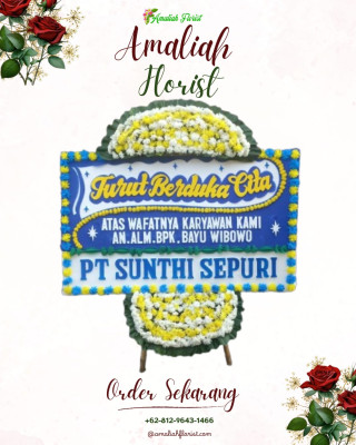 Papan Bunga Duka di Birugo
